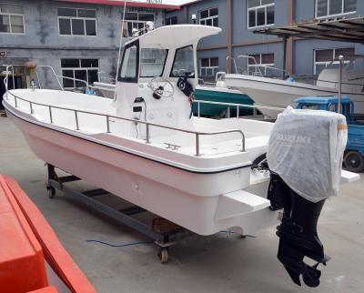 China Fishing& Single Working 7.9 Meter Fiberglass Outboard Offshore Fishing Boat for sale