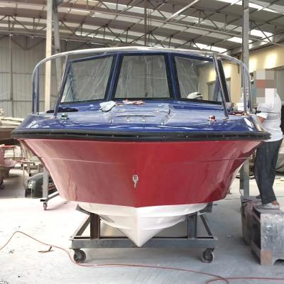 China FPB760A Fiberglass Model 7.6m Long 10 Person Fiberglass Passenger Boat For Leisure Sightseeing for sale