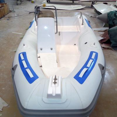 China Fiberglass 4.2 meter rigid hypalon tube inflatable boat for sale