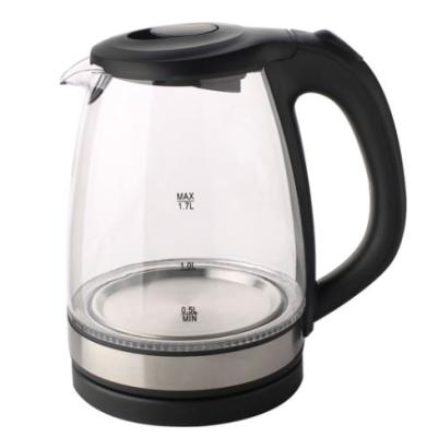 China 360 Degree Base Facotry Low Price 1.7L Rotation Electric Glass Kettle for sale