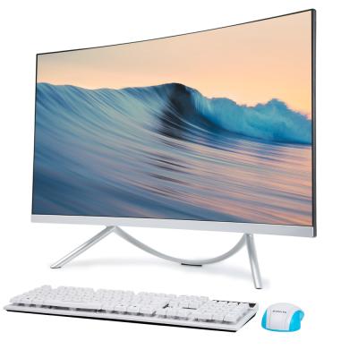 China Speaker discount! 27inch i7 4960 PC Curved Screen Desktop Computer Aio Monoblock Desktop DDR3 8GB RAM 256GB for sale