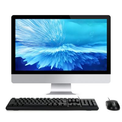 China Hot Selling USB Port Aio PC 23.6 Inch I3 Gen 4 4GB 120GB All In One PC Business Office All In One Video Input For Desktop Computer for sale