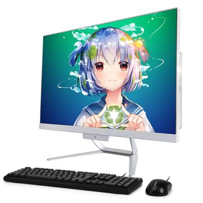 China Business 23.8 Inch All In One Computer i7 RAM 4G SSD 240G AIO Laptop Camera Keyboard Mouse Wifi All In One Computers for sale