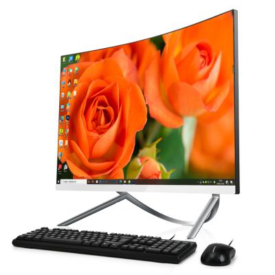 China USB Port OEM 27 Inch All In One PC i7 3rd Gen RAM 8G SSD 256gb AIO PC Curved Hardware Monitor All In One PC 27 Inch i7-10700 for sale