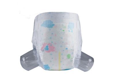 China Blue ADL Soft Baby Diapers With Elastic Waistbands Embossed Topsheet for sale