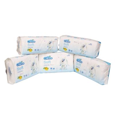 China USA Fluff Pulp Newborn Baby Diapers Absorbency Magic Tape Blue ADL for sale