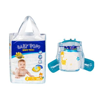 China PP Magic Tape Newborn Baby Diapers 370*280mm Eco Original Nappies for sale