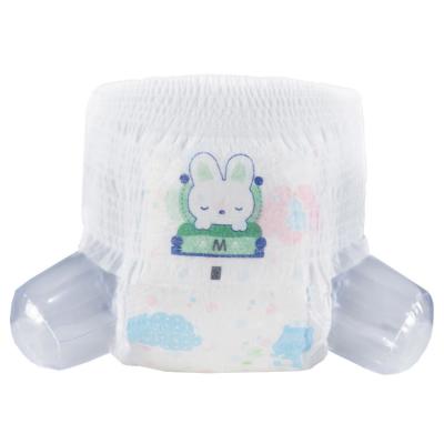 China Big Elastic Waistband Pull Up Overnight Diapers Green ADL Organic Disposable Nappies for sale