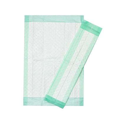 China PE Backsheet 60*90cm Disposable Bed Underpads Japanese SAP Blue Color for sale