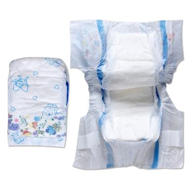 China Green Blue ADL Nonwoven Super Absorbent Baby Diapers for sale