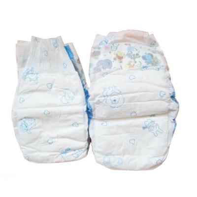 China Color Printed Newborn Disposable Diapers Non Woven Topsheet 3D Leak Protection for sale