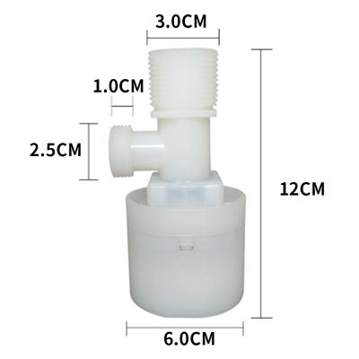 China 1inch Water Level Control Valve General White Plastic Float Valve For Boiler for sale