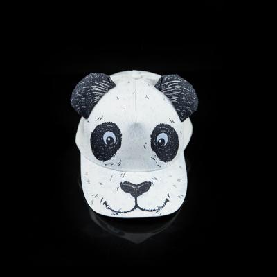 China COMMON 5 Panel Custom Mesh Kids Trucker Hats Panda Print Animal Hats Trucker Hats for sale