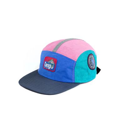 China New Design Waterproof 5 Panel Covers Unconstructed Nylon Snapback Hat Covers Logo Custom Snapbacks for sale