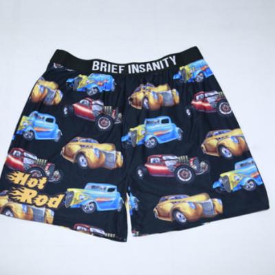 China Antibacterial Custom Boxer Briefs Print Cotton Boxers Comfortable Elastic Waist Men Underwear for sale