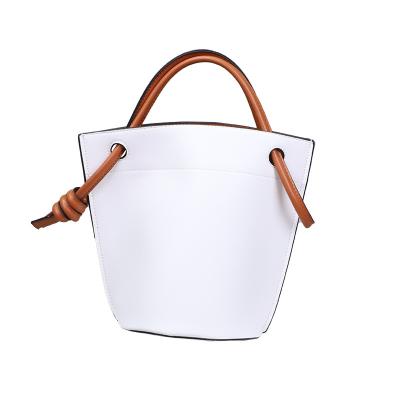 China Custom Made Vegan Genuine Leather Handbags Waterproof Fashion Factory Price Wholesale Women Bucket Bag for sale