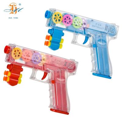 China Gun Toy 2 In 1 Kids Electric Toys Soft Toy Gun Bullet Shooting Outdoors With Sounds Light Kids Toys Outdoor Shooting Set for sale