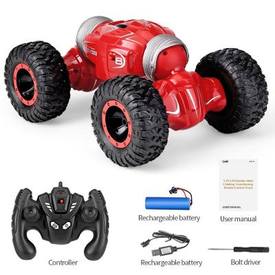 China RC Hobby 2.4G 1:16 Stunt Twist Toy Car for Kids Rock Climbing Off-Road Folding Strong Power with Double Driving Sides for sale