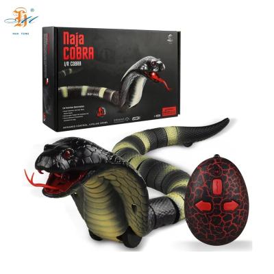 China Hot Selling Plastic MINI Pet Novelty Toys Animals Funny Remote Control Toys Simulation Cobra Infrared Remote Control Kids and Pet Toys for sale