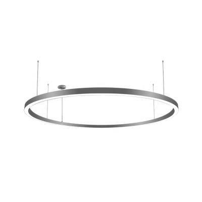 China 2022 Modern OEM/ODM RGB/RGBW LED Modern Linear Ring Pendant Light with Acrylic Diffuser with Remote Control DMX Dimmable Driver for sale