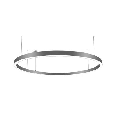 China Modern Architectural Lighting IP20 Circular Through Light Office Ceiling LED Pendant Lights for sale