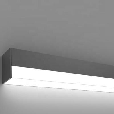 China Modern office modern style AC220V aluminum extrusion lighting led linear wall light with customized length with dimmable control for sale