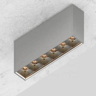 China Surface mounted 2022 Zhongshan slim spot linear led ceiling light with 6 spots with dali wifi control dimming driver for sale