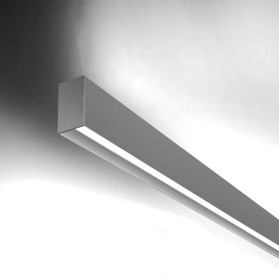 China 2022 modern hot sale indoor anodized aluminum linear led wall light with up and down light for lobby with dimmable dali control for sale