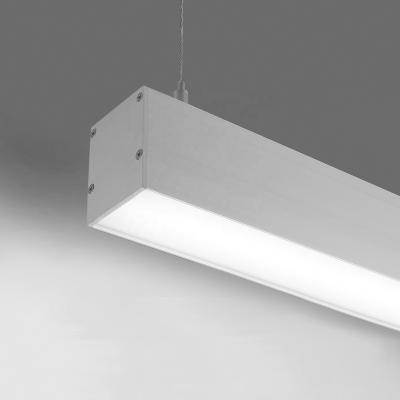 China Surface Mounted 2021 New Modern Design Linear Aluminum Desk Direct Light Surface Mount Led Ceiling Light for sale