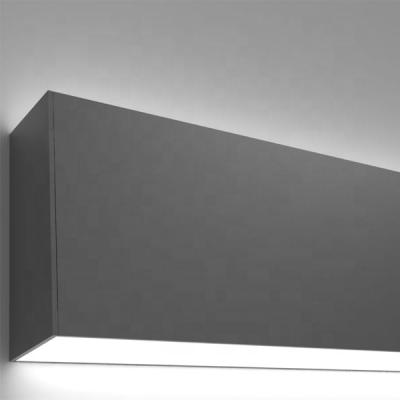 China Modern Office Modern Style Architectural H Beam Aluminum Led Linear Wall Light With Up And Down Light With Customized Length for sale