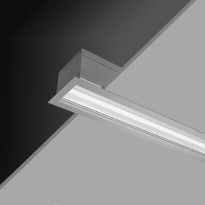 China Extrude Aluminum Housing / Acrylic Lens High Output And Low UGR Led Linear Light For Desk 6 Inch Recessed Light With Custom Size for sale