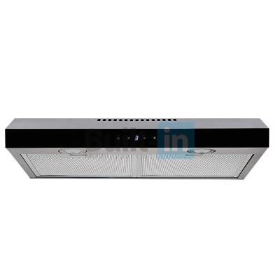 China Hotel Rangehood Slim Touch Control Element With Glass Panel Kitchen Appliances 60CM LED Light Stainless Steel Condenser Motor for sale