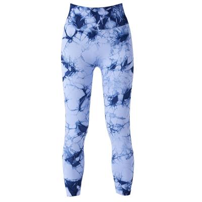 China Breathable Low Price Promotion Tie Dye Scrunch Butt Leggings And Yoga Pants Leggings For Women Fitness Yoga Wear for sale