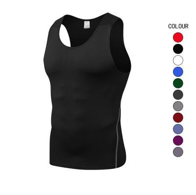 China QUICK DRY Fitness Running Tops Mens Quick-Drying Tops Weighted Tank Vests For Men's Sport Wear Set For Men for sale