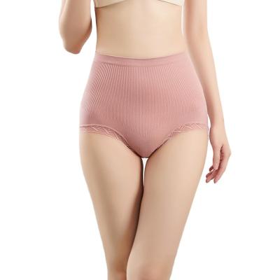 China Women Breathable High Quality Panties Lace Up Arm Breathable Comfortable Abdomen Lift Seamless Top Waist Briefs for sale