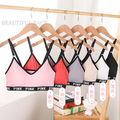 China 2022 New Fashion One Piece Breathable Teenagers In Stock Items Hippie Padded Daily Vest Seamless Bra for sale