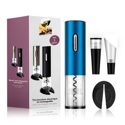 China Hot Sale Stored In Amazon Refillable Wine Opener Automatic Wine Opener Set With Color Box à venda