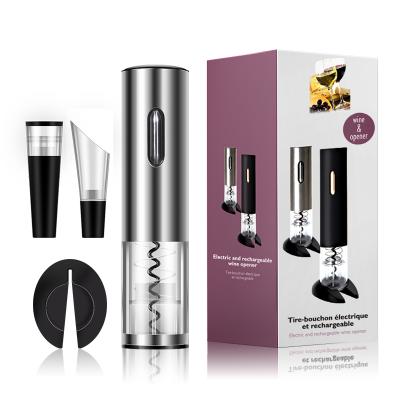 China OEM/ODM USB Rechargeable Wine Bottle Opener Premium Automatic Electric Wine Bottle Opener Gift Set à venda