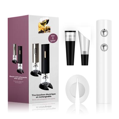 중국 Factory stocked wholesale 4 as a gift 1Wine set automatic electric corkscrew wine bottle opener 판매용