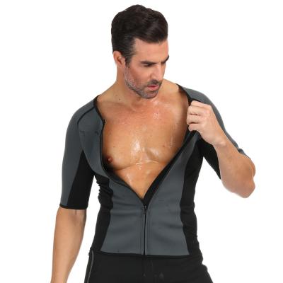 China Sports Fitness Mens Body Shaping Sweat Vest Sauna Suit Men Weight Loss Diet for sale