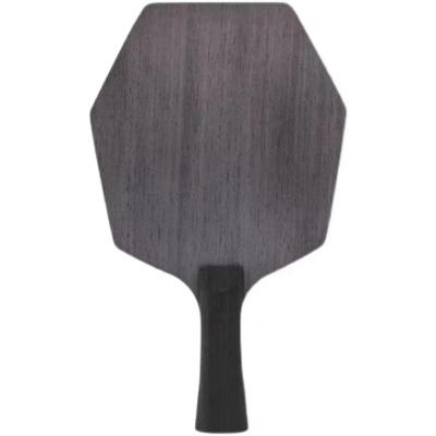 China New Design High End Solid Wood Plus Offensive Professional Carbon Fiber Hexagon Table Tennis Rackets for sale