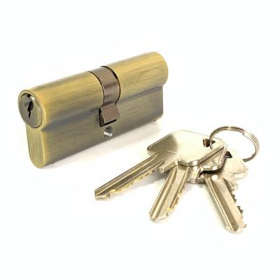 China 70mm Euro Profile Double Brass Cylinder for sale