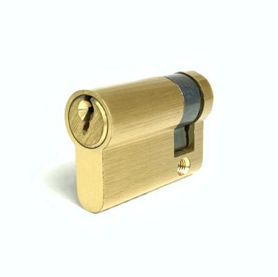 China 40mm 45mm 50mm 55mm 60mm Half Brass Cylinder Lock for sale