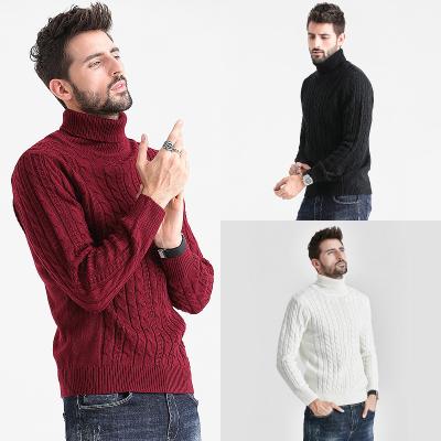 China Anti-Wrinkle Knit Crewneck Mens Knitwear Custom Sweaters Cotton Knitwear Custom Knitted Mens Sweater for sale