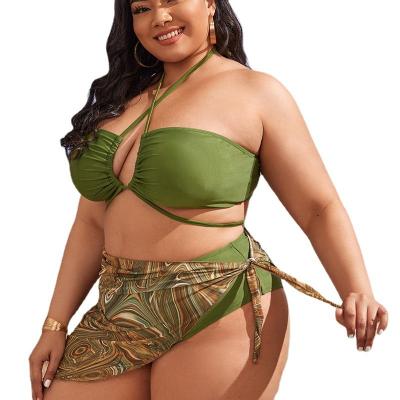 China Antibacterial swimsuit plus size plus size swimsuit plus size women swimwear for sale