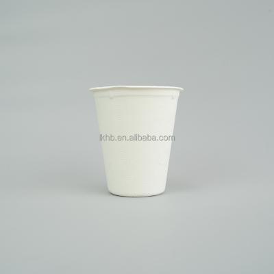 China Biodegradable Compostable Within 90 Days Disposable Biodegradable Sugarcane Bagasse Drinking Paper Cup for sale