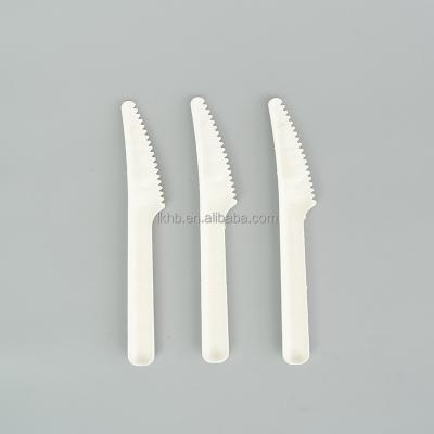 China Compostable Biodegradable Within 90 Days Disposable 100% Biodegradable Bagasse Fork Cutlery Sugar Cane Knife for sale