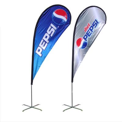 China FLYING Custom Outdoor Promotion Feather Fiberglass Flag Poles Stand Up Range 3.5m 4.5m 5.5m for sale