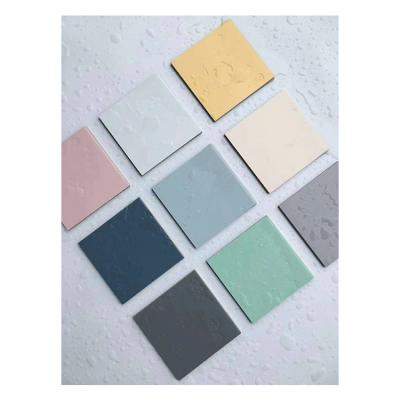 China Soft Pure Pink Series Color Customization Ceramic Tiles Even Tile Rustic Matt Surface Tiles for sale