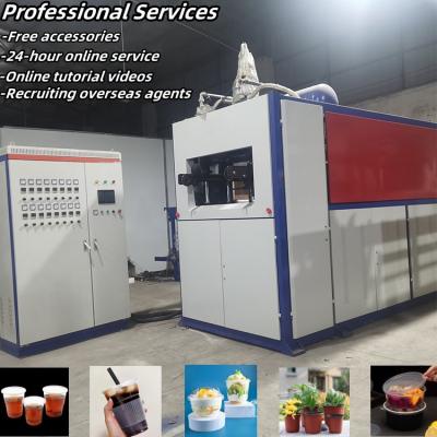 China Used Disposable Plastic Cup Making Machine Ice Cream Cup Plastic Thermoforming Machine for sale